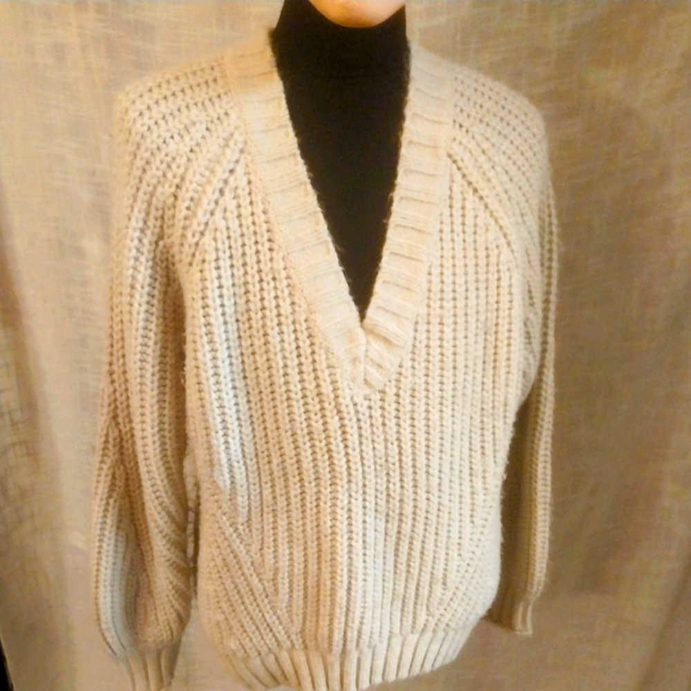 Cozy Knit V-Neck Sweater